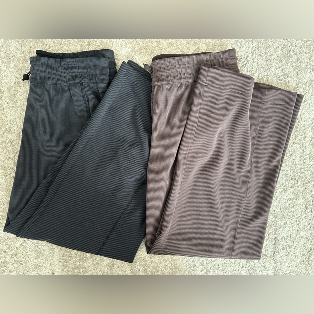 BUNDLE of 2 Pairs of Lululemon Ribbed Softstreme Mid-Rise Pant 32"